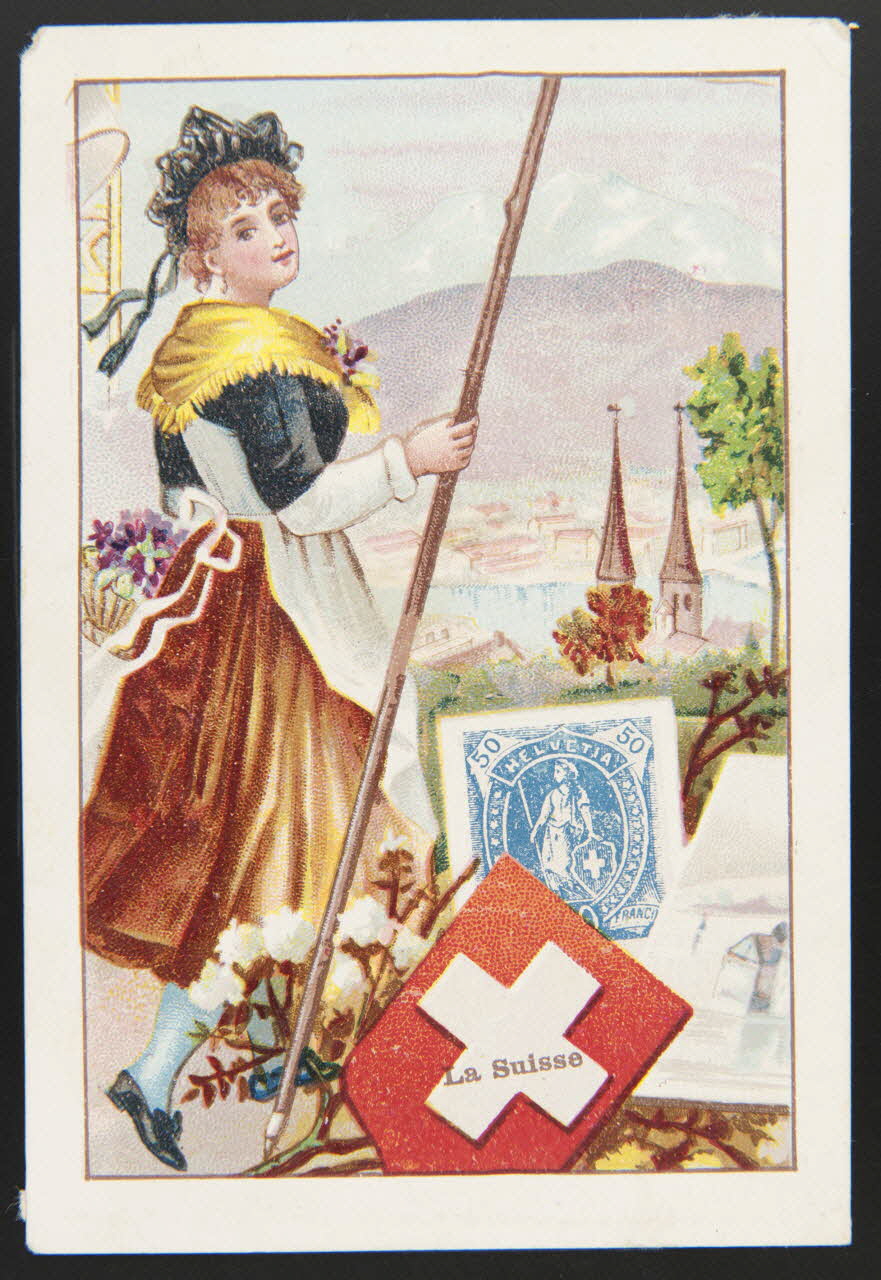 H. Landsberg carte réclame chromo Halluin 1890-1900 1995.1.4668.8 Photo
