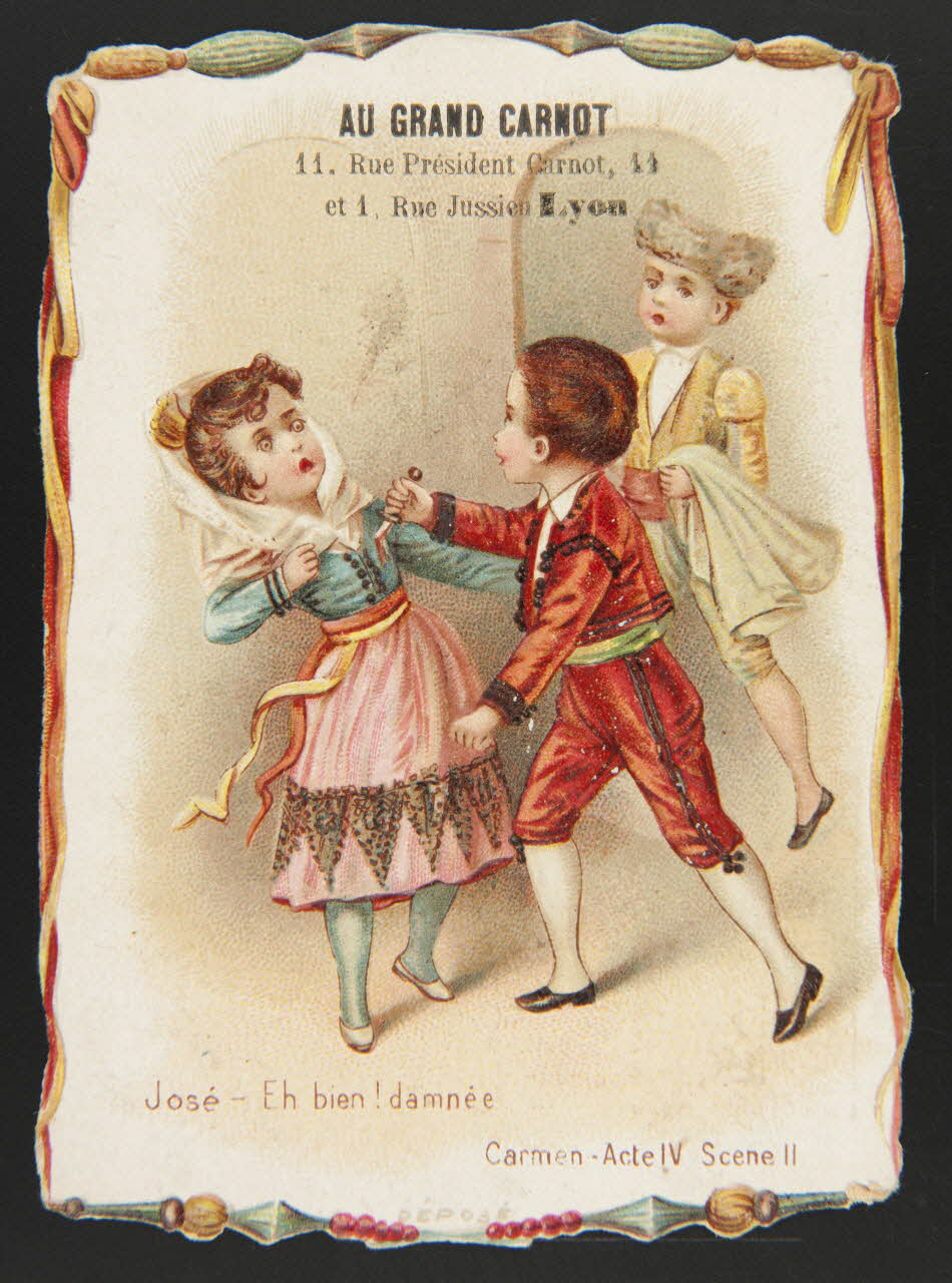 H. Landsberg carte réclame chromo Halluin 1890-1900 1995.1.4703.4 Photo