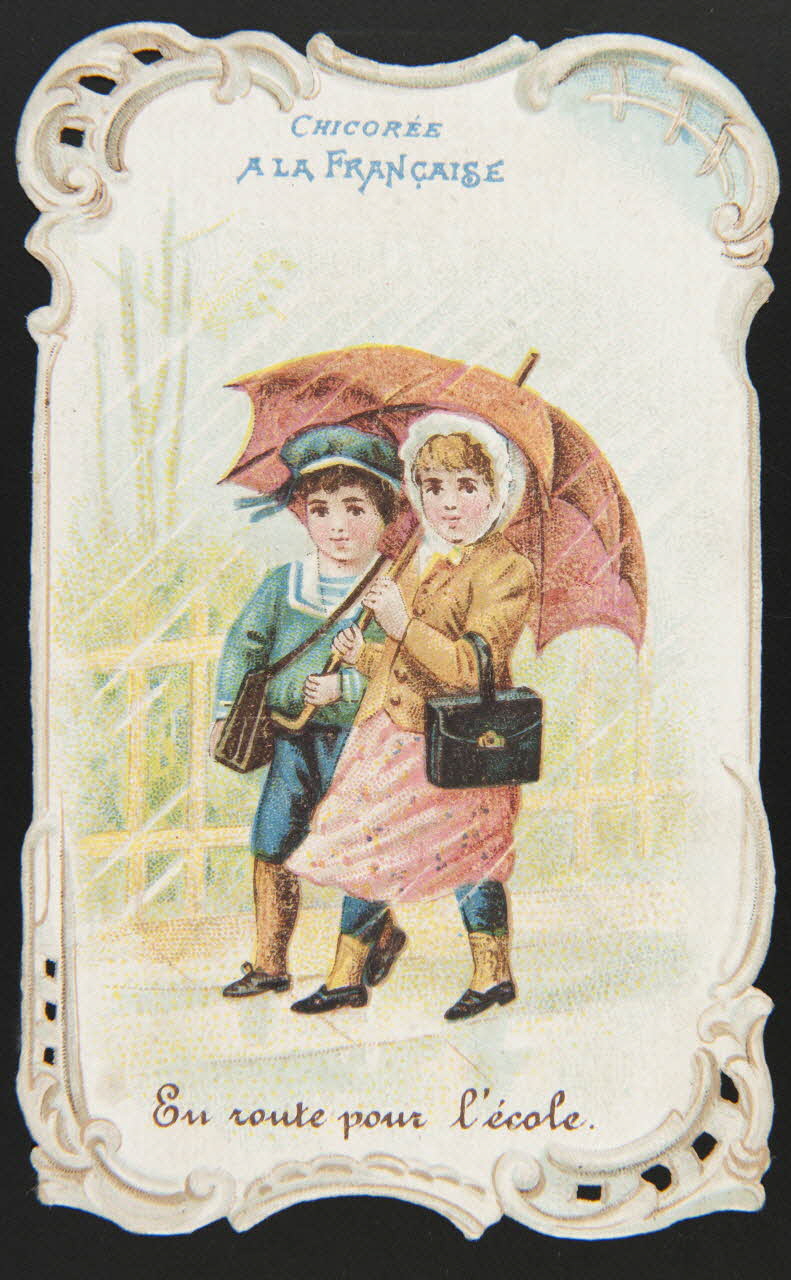 H. Landsberg carte réclame chromo Halluin 1890-1900 1995.1.4718.1 Photo