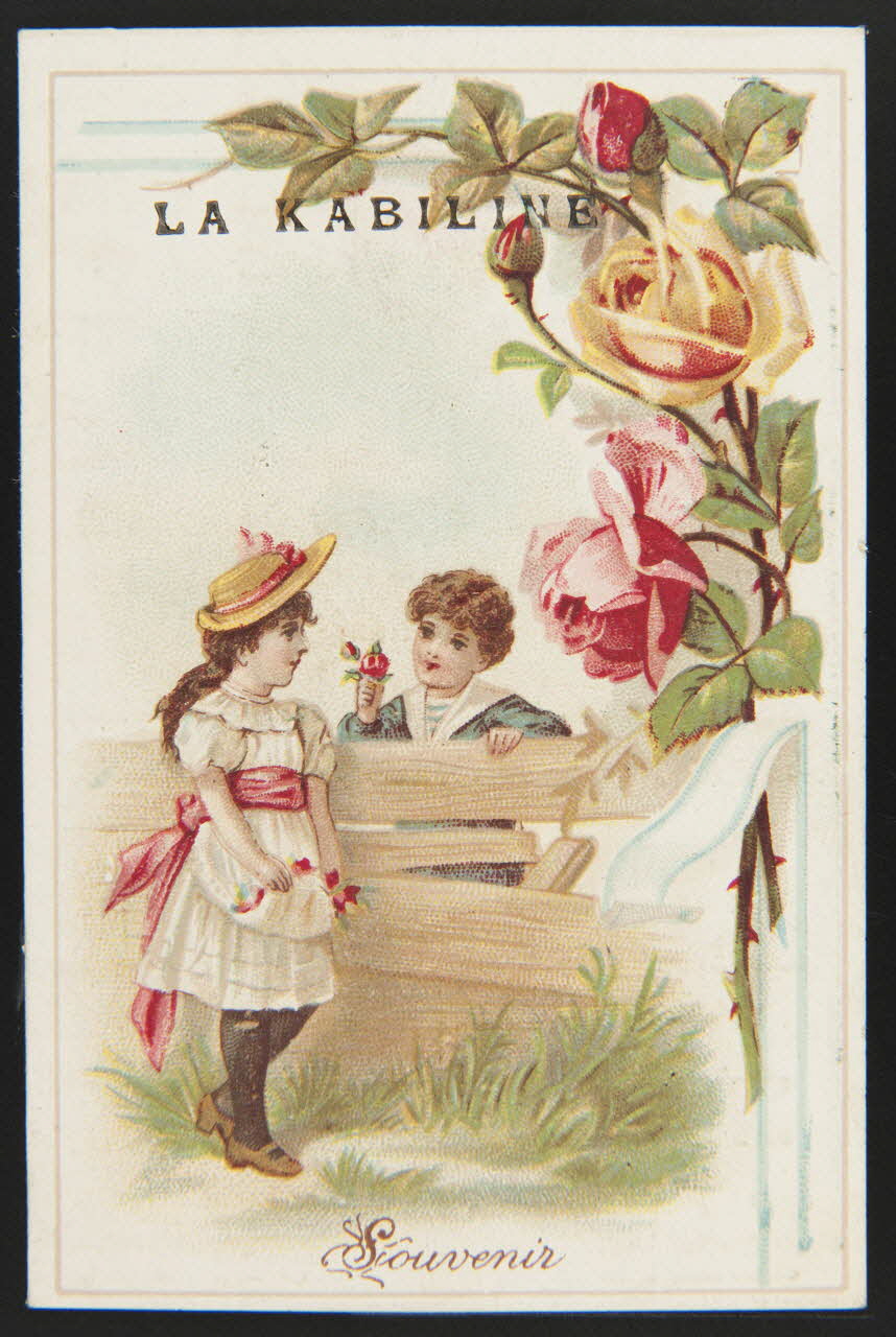 H. Landsberg carte réclame chromo Halluin 1890-1900 1995.1.4719.6 Photo