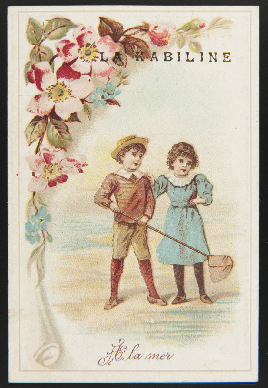 H. Landsberg carte réclame chromo Halluin 1890-1900 1995.1.4719.7 Photo