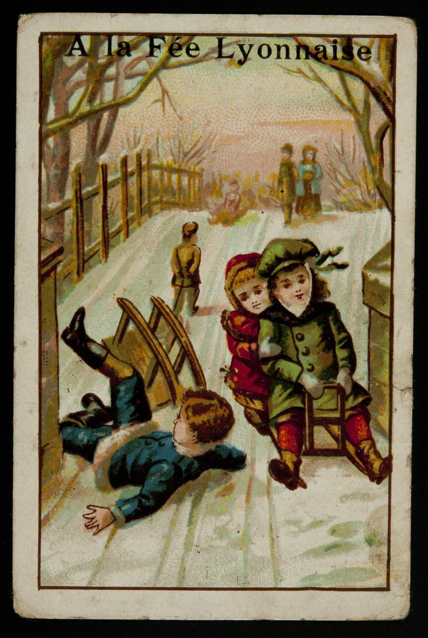 H. Landsberg carte réclame chromo Halluin 1890-1900 1995.1.4733.3 Photo