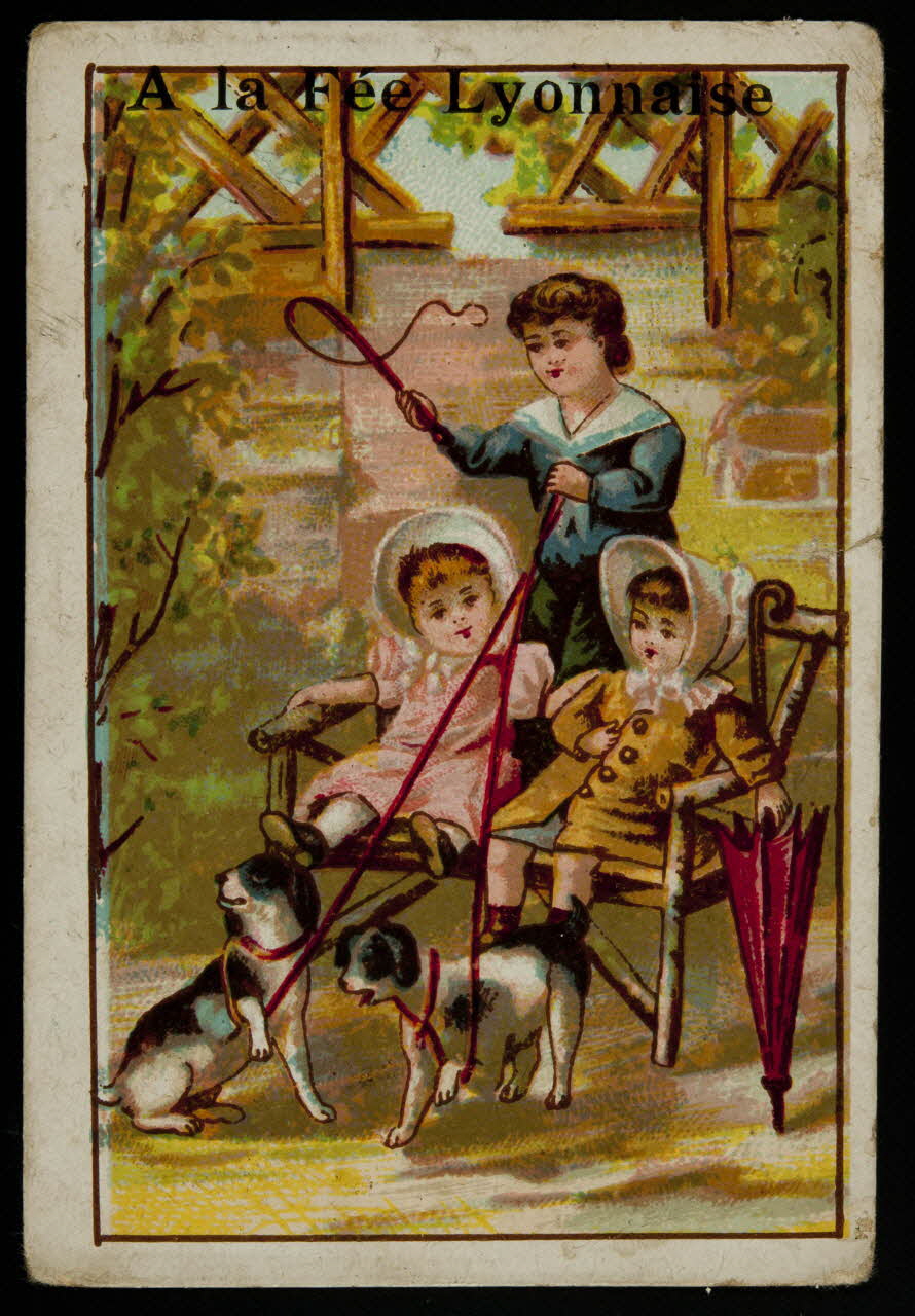 H. Landsberg carte réclame chromo Halluin 1890-1900 1995.1.4733.4 Photo