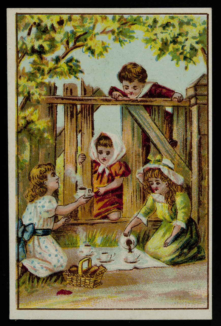 H. Landsberg carte réclame chromo Halluin 1890-1900 1995.1.4733.8 Photo