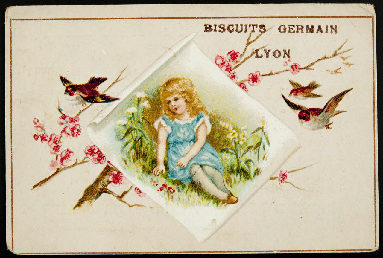 H. Landsberg carte réclame chromo Halluin 1890-1900 1995.1.4756.1 Photo