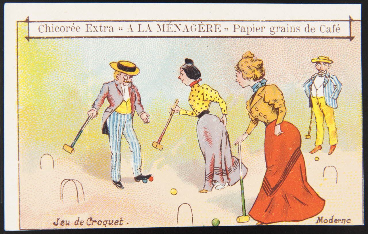 H. Landsberg carte réclame chromo Halluin 1890-1900 1995.1.4760.4 Photo