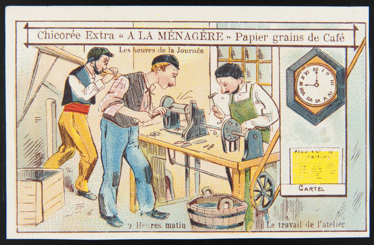 H. Landsberg carte réclame chromo Halluin 1890-1900 1995.1.4764.3 Photo