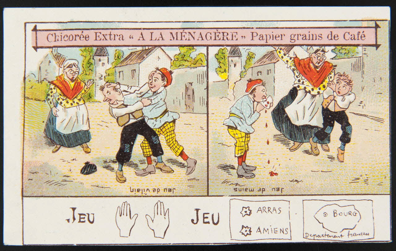 H. Landsberg carte réclame chromo Halluin 1890-1900 1995.1.4765.13 Photo