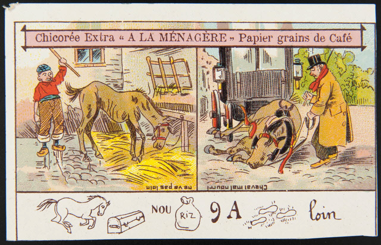 H. Landsberg carte réclame chromo Halluin 1890-1900 1995.1.4765.2 Photo