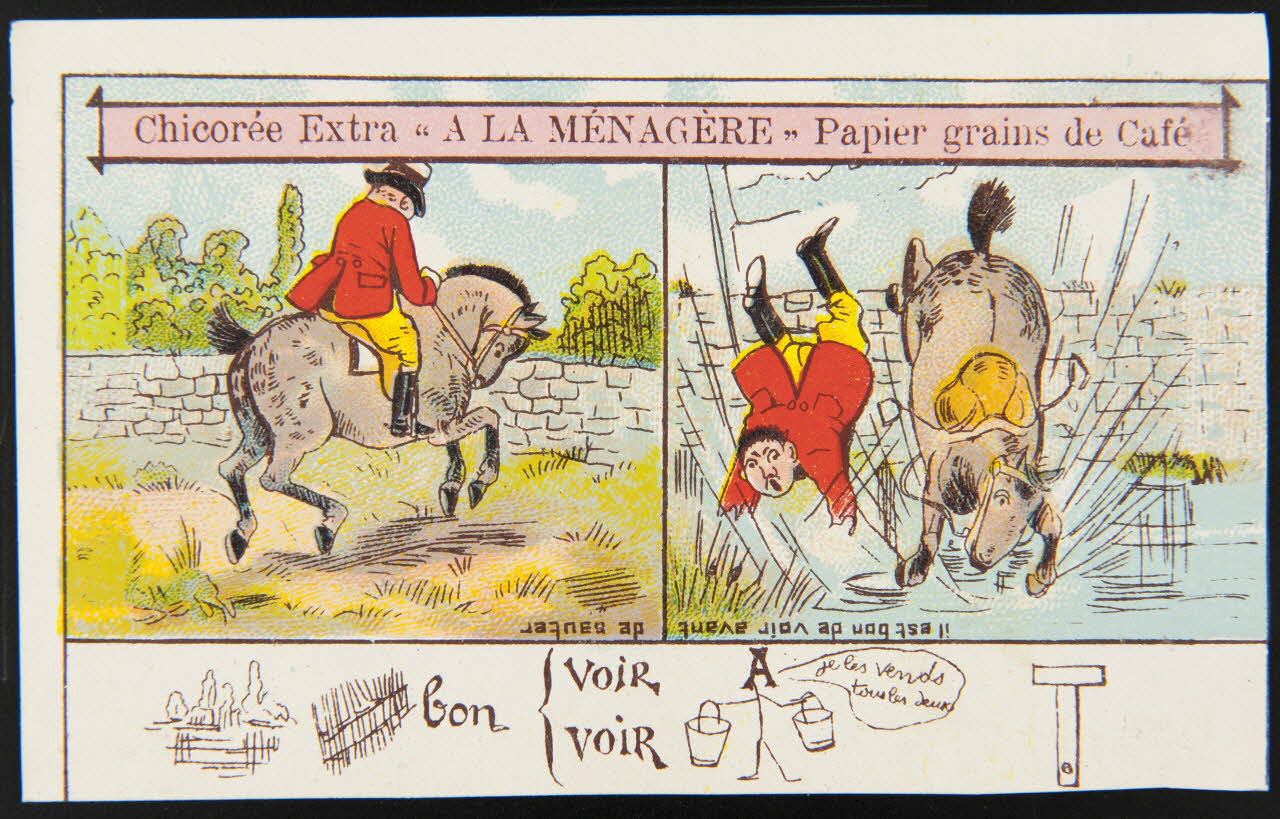 H. Landsberg carte réclame chromo Halluin 1890-1900 1995.1.4765.5 Photo