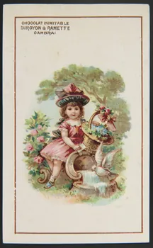 H. Landsberg carte réclame chromo Halluin 1890-1900 1995.1.4793.3 Photo