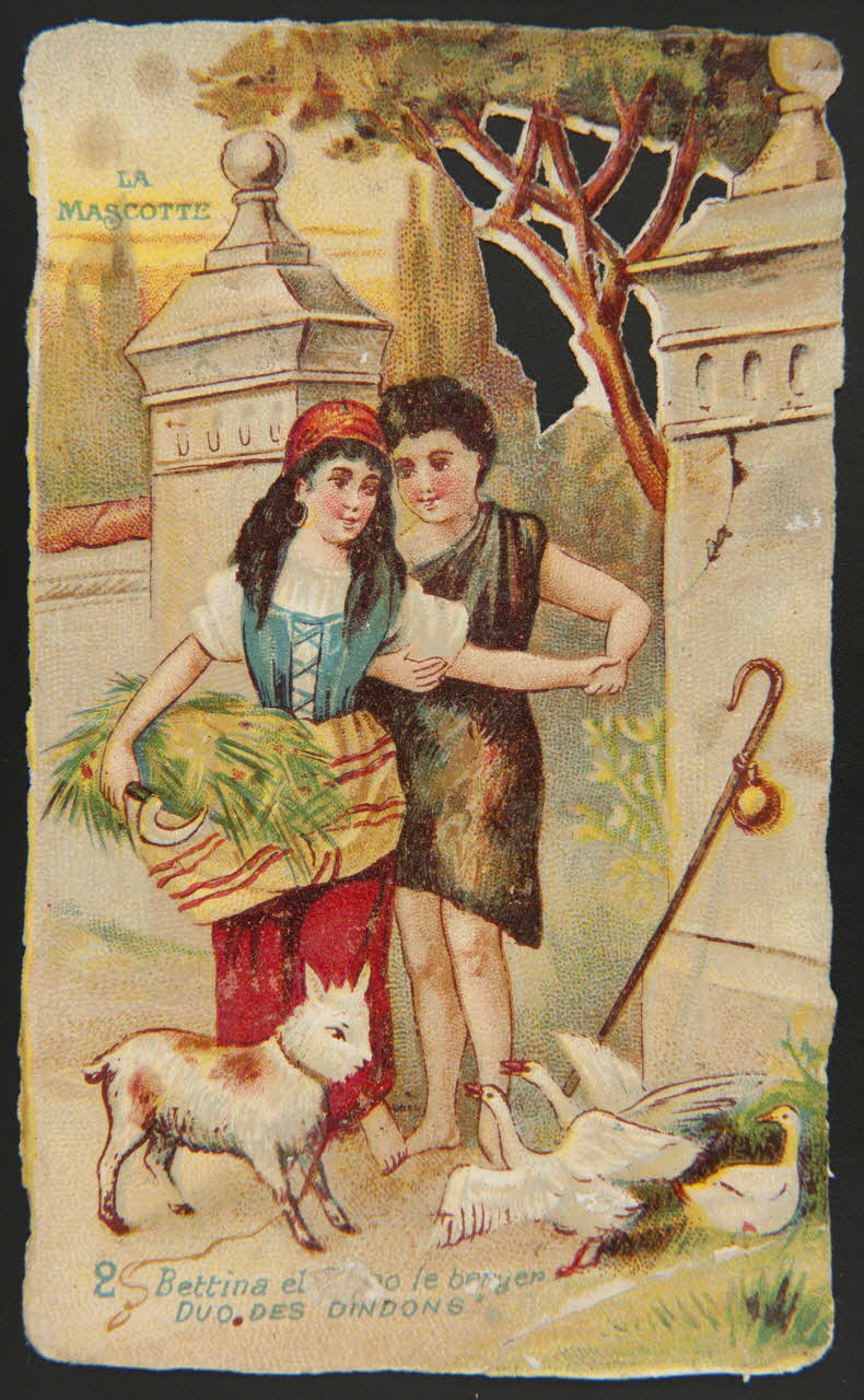 H. Landsberg carte réclame chromo Halluin 1890-1900 1995.1.4807.2 Photo