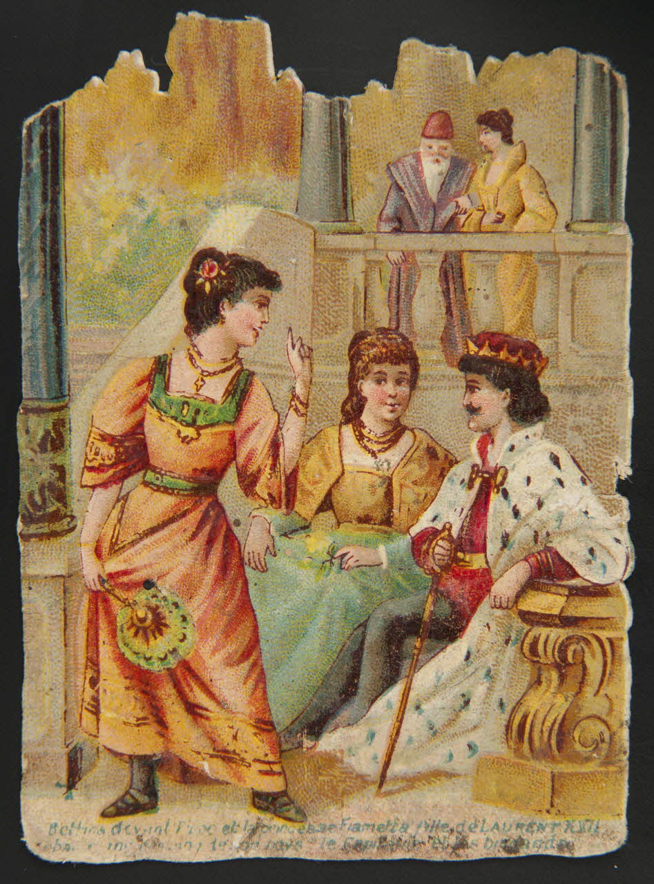 H. Landsberg carte réclame chromo Halluin 1890-1900 1995.1.4807.4 Photo