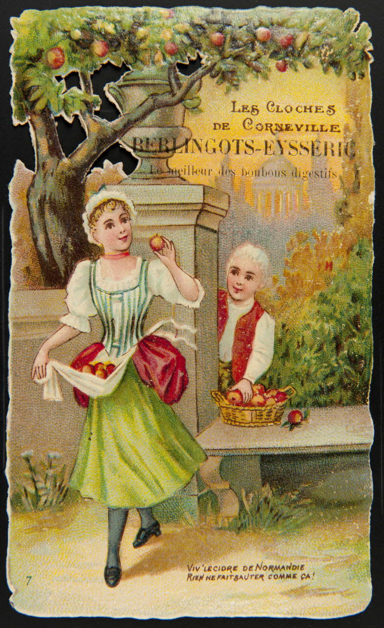 H. Landsberg carte réclame chromo Halluin 1890-1900 1995.1.4826.9 Photo