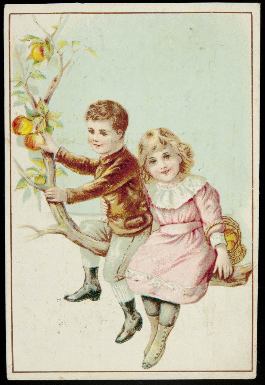 H. Landsberg carte réclame chromo Halluin 1890-1900 1995.1.4843.3 Photo