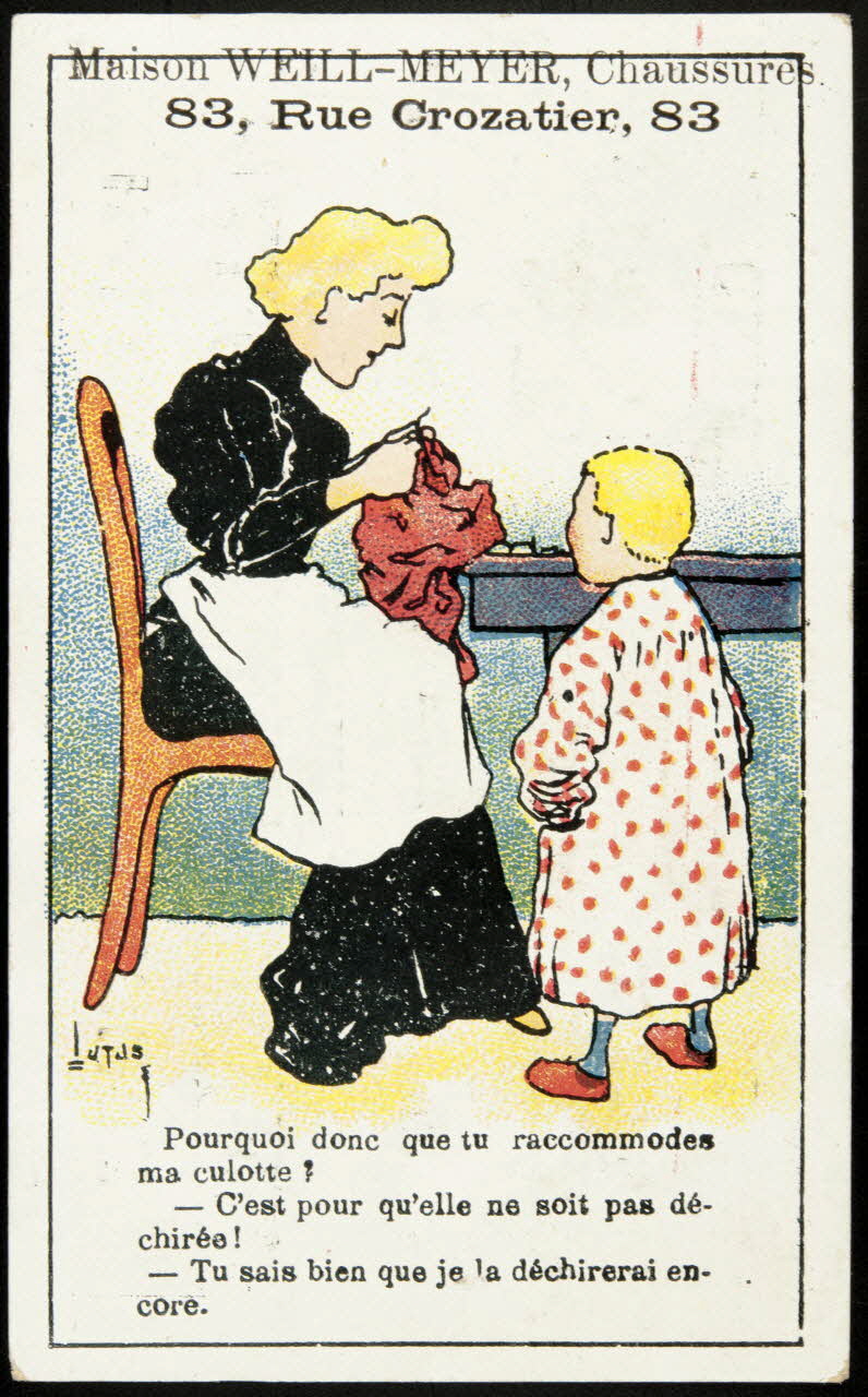 Katz ; Lutus carte réclame chromo Vincennes 1895-1910 1995.1.4888.3 Photo