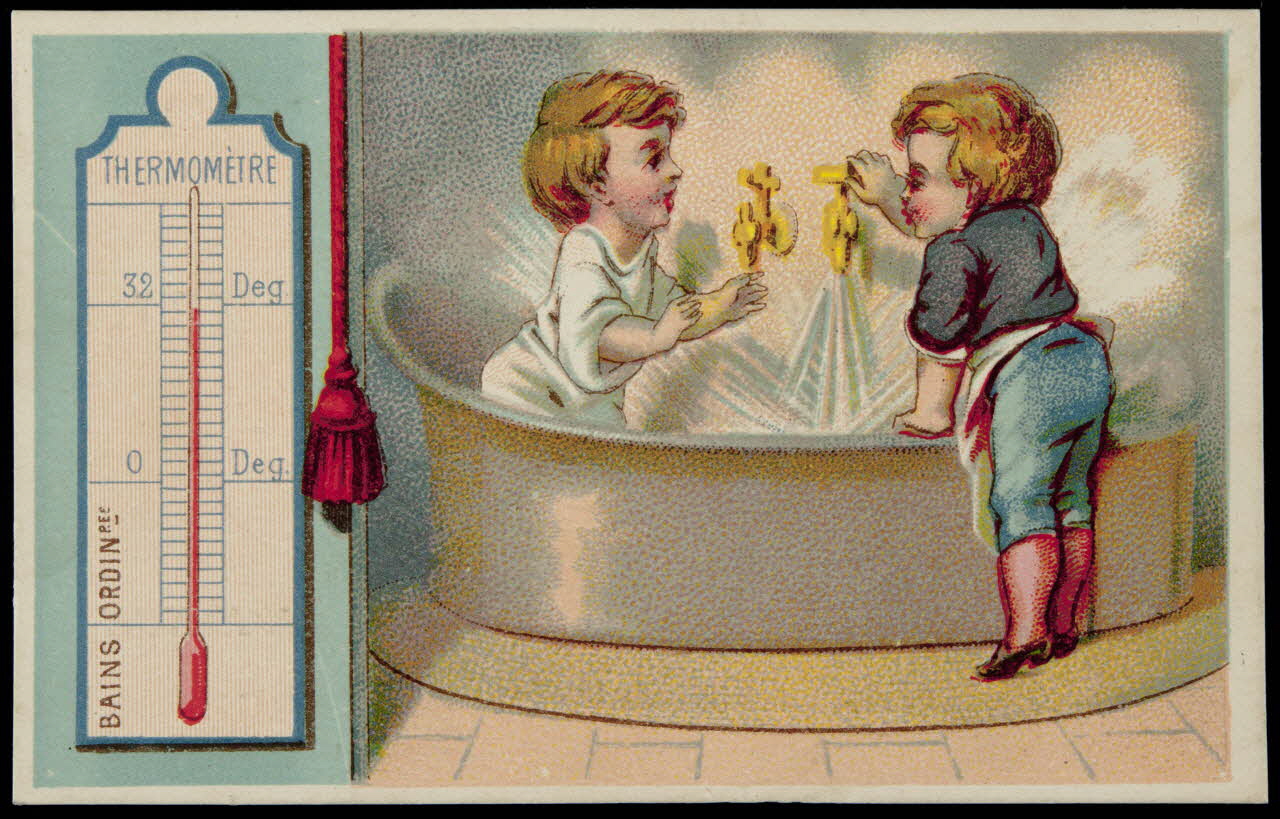 Dufour L. carte réclame chromo Paris 1880-1900 1995.1.506.1 Photo