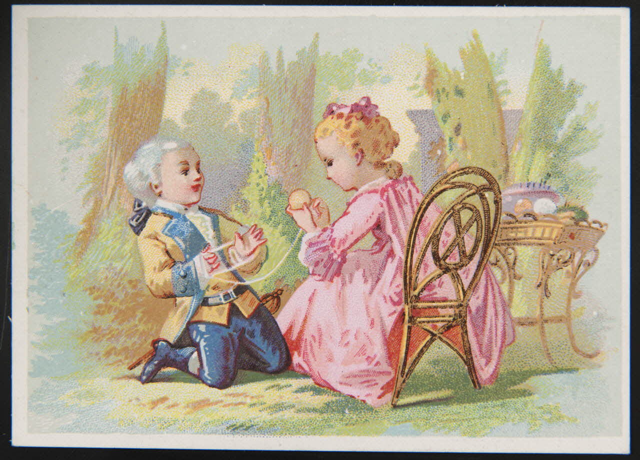 Dangivillé carte réclame chromo Paris 1880-1895 1995.1.508.3 Photo