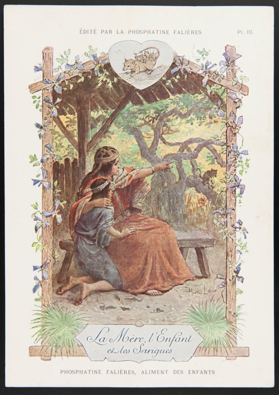 Maurice Leloir ; Edouard Devambez carte réclame chromo Paris 1877-1891 1995.1.520.10 Photo