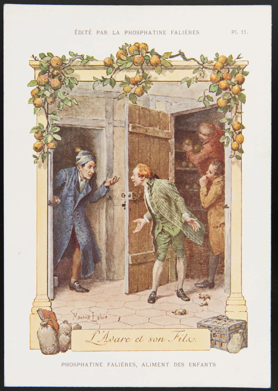 Maurice Leloir ; Edouard Devambez carte réclame chromo Paris 1877-1891 1995.1.520.11 Photo