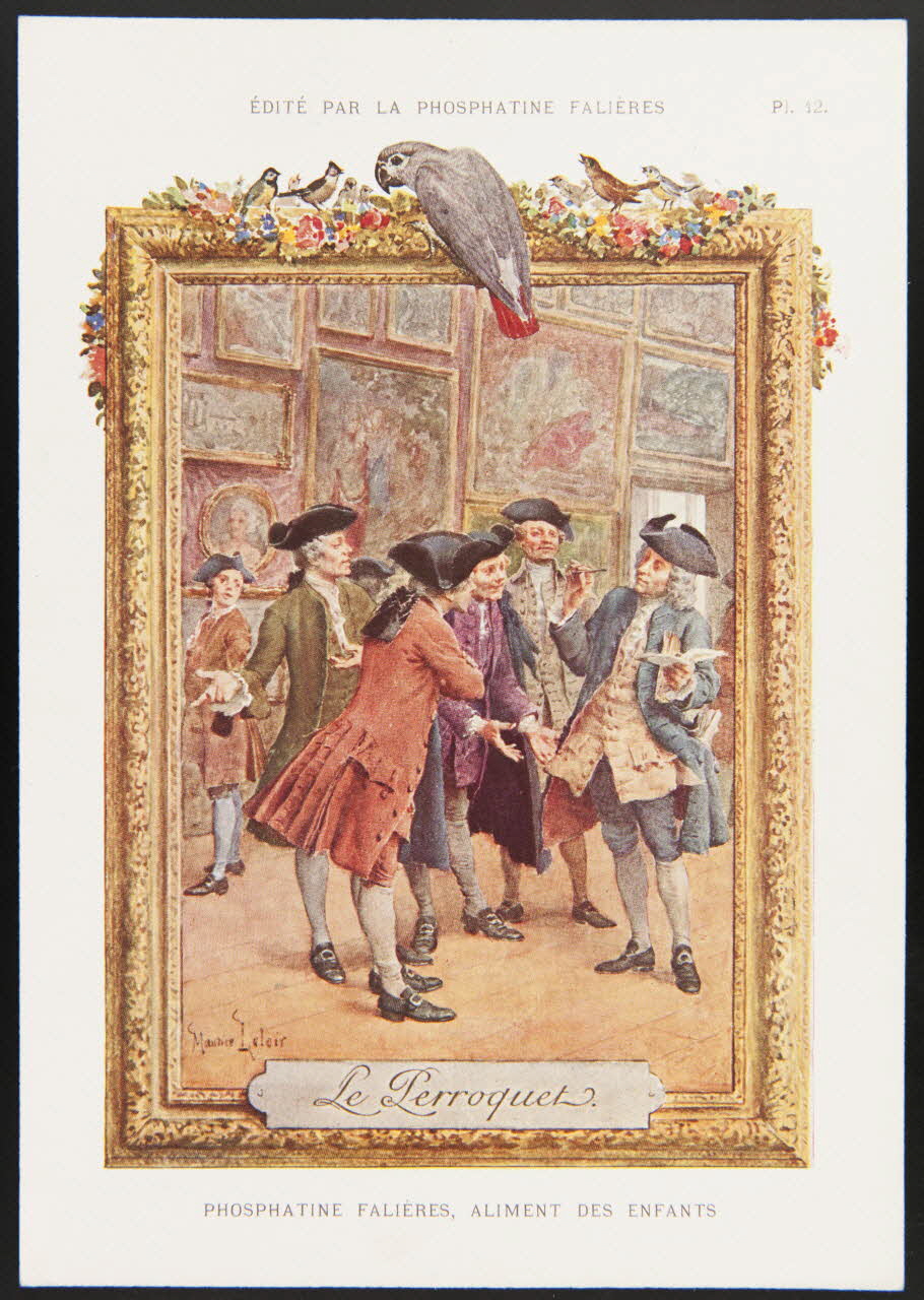 Maurice Leloir ; Edouard Devambez carte réclame chromo Paris 1877-1891 1995.1.520.12 Photo