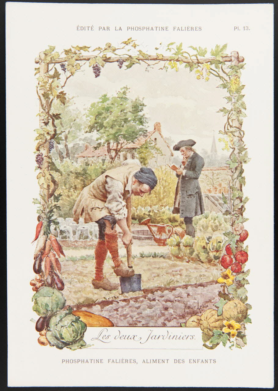 Maurice Leloir ; Edouard Devambez carte réclame chromo Paris 1877-1891 1995.1.520.13 Photo