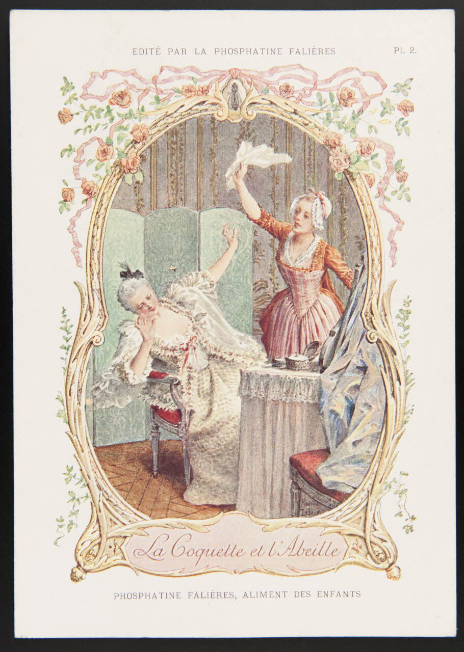 Maurice Leloir ; Edouard Devambez carte réclame chromo Paris 1877-1891 1995.1.520.2 Photo