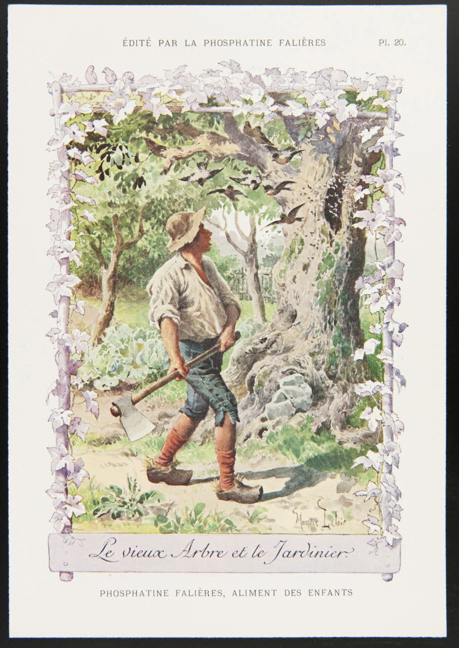 Maurice Leloir ; Edouard Devambez carte réclame chromo Paris 1877-1891 1995.1.520.20 Photo