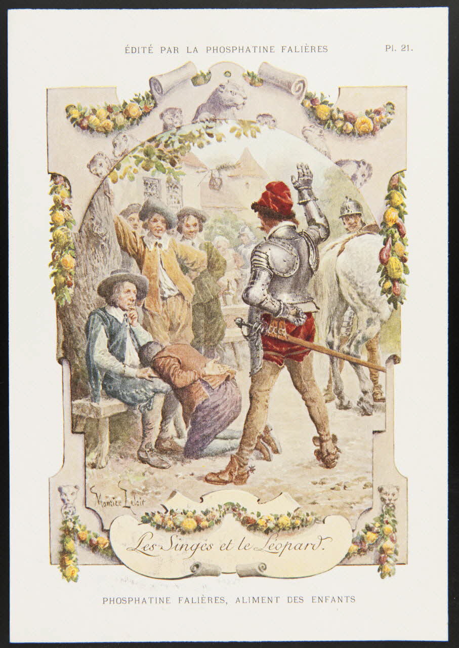 Maurice Leloir ; Edouard Devambez carte réclame chromo Paris 1877-1891 1995.1.520.21 Photo