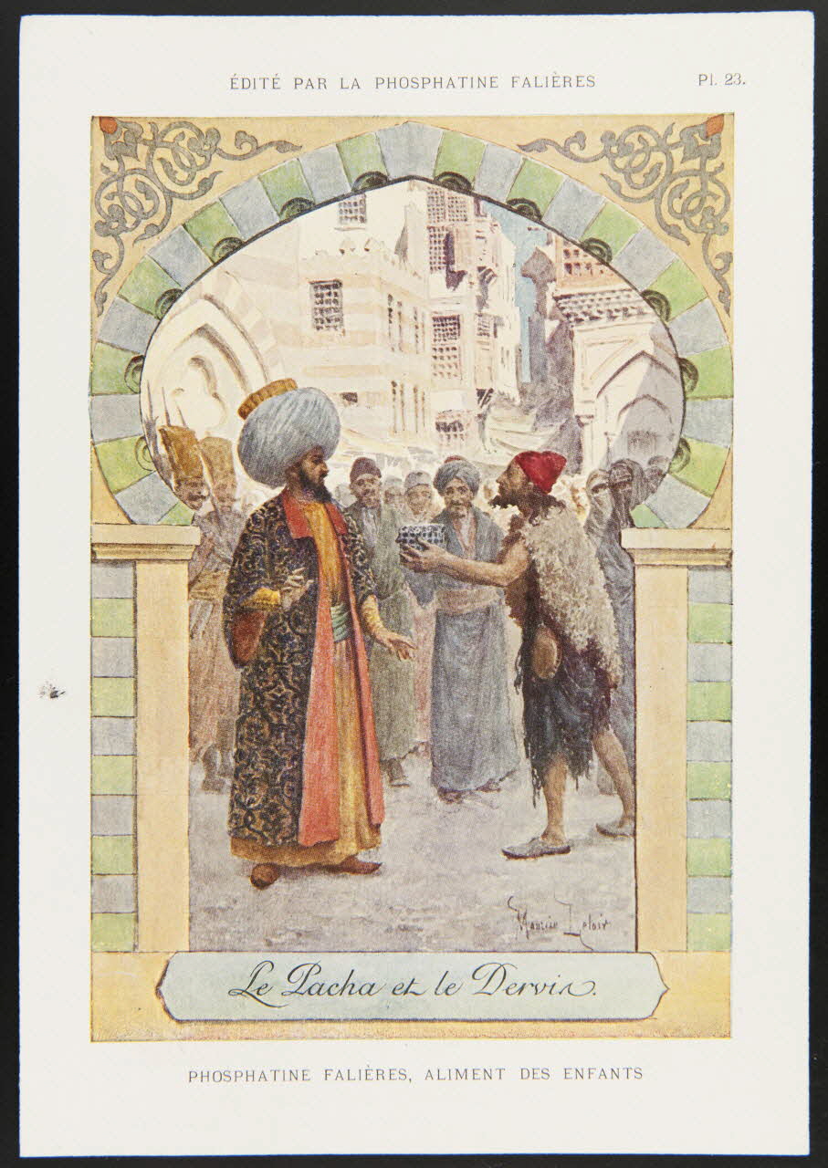 Maurice Leloir ; Edouard Devambez carte réclame chromo Paris 1877-1891 1995.1.520.23 Photo