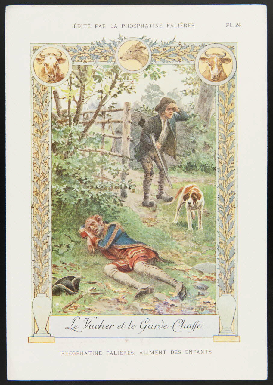 Maurice Leloir ; Edouard Devambez carte réclame chromo Paris 1877-1891 1995.1.520.24 Photo