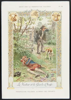 Maurice Leloir ; Edouard Devambez carte réclame chromo Paris 1877-1891 1995.1.520.24 Photo