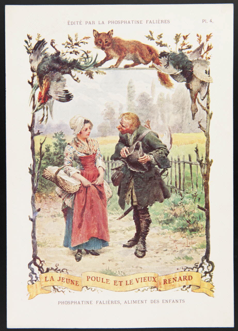 Maurice Leloir ; Edouard Devambez carte réclame chromo Paris 1877-1891 1995.1.520.4 Photo