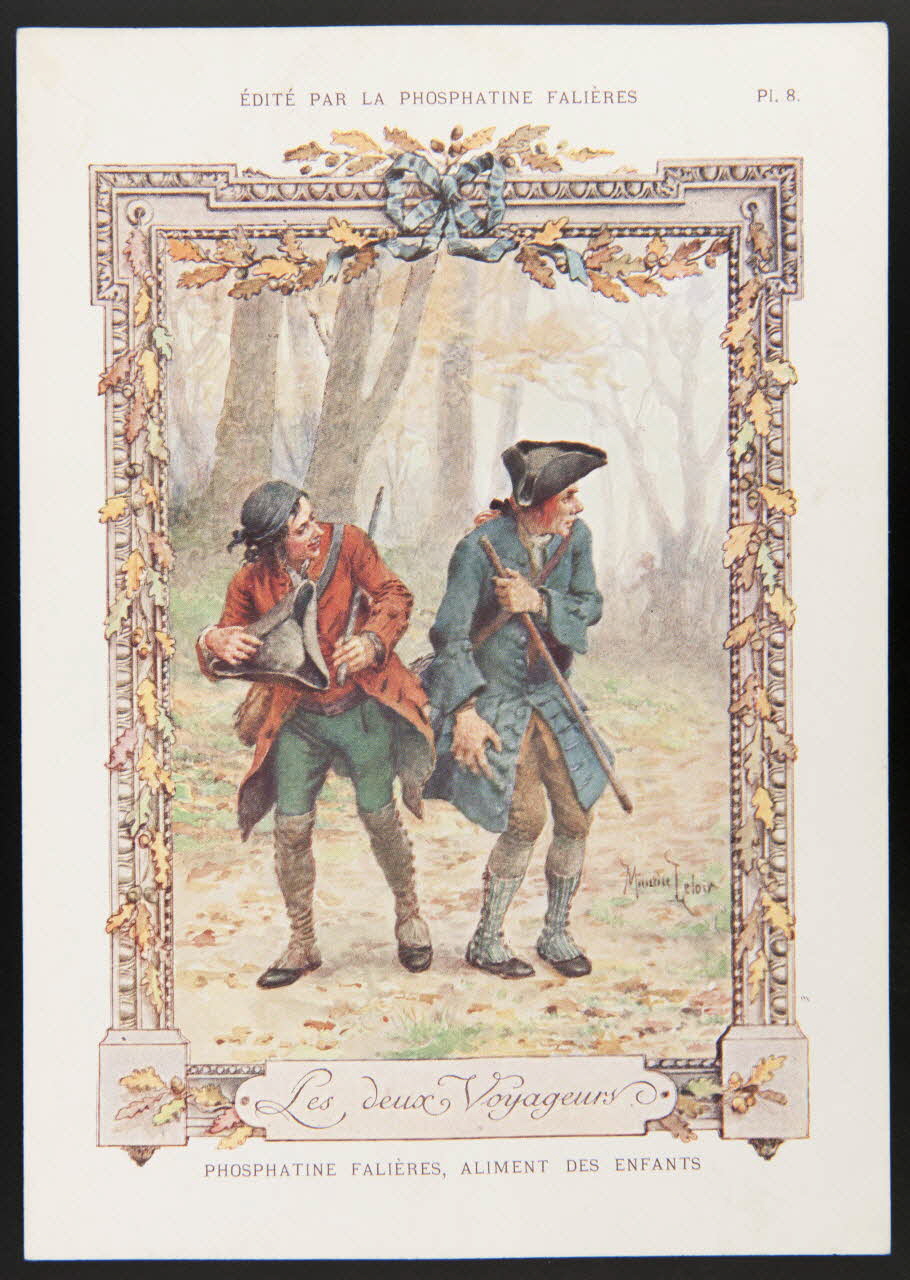 Maurice Leloir ; Edouard Devambez carte réclame chromo Paris 1877-1891 1995.1.520.8 Photo