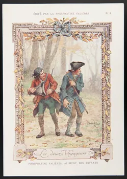 Maurice Leloir ; Edouard Devambez carte réclame chromo Paris 1877-1891 1995.1.520.8 Photo