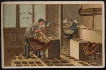 Gedalge carte réclame chromo France 1877-1891 1995.1.526.5  Photo