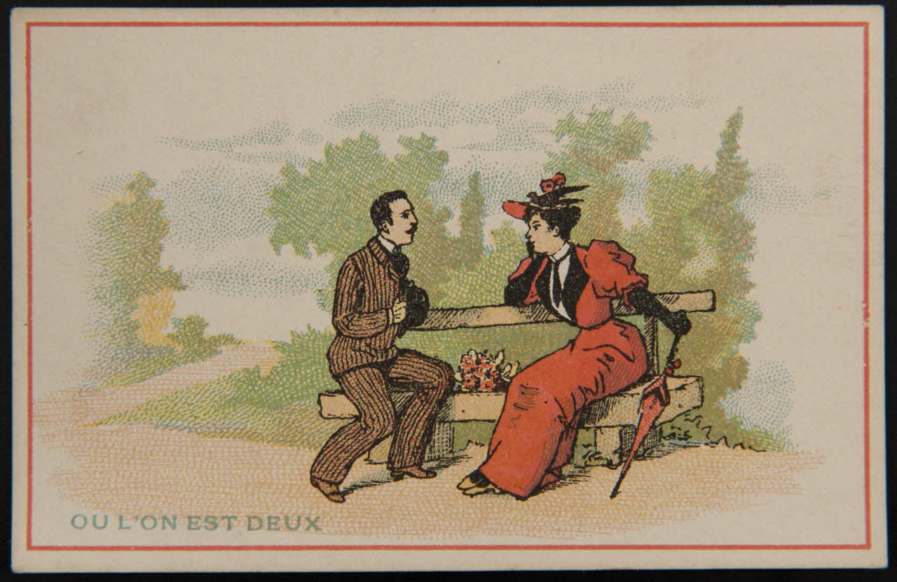 Dupuy carte réclame chromo Paris 1877-1891 1995.1.527.2 Photo