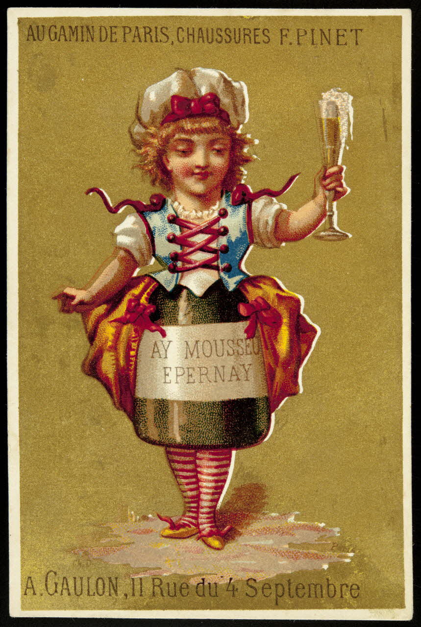 D. Hutinet carte réclame chromo Paris 1880 1995.1.573.1 Photo