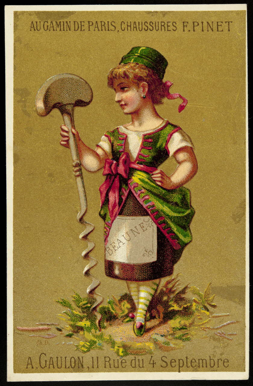 D. Hutinet carte réclame chromo Paris 1880 1995.1.573.2 Photo