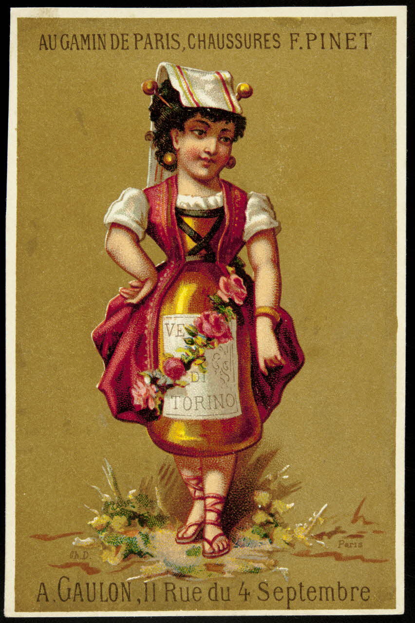 D. Hutinet carte réclame chromo Paris 1880 1995.1.573.8 Photo