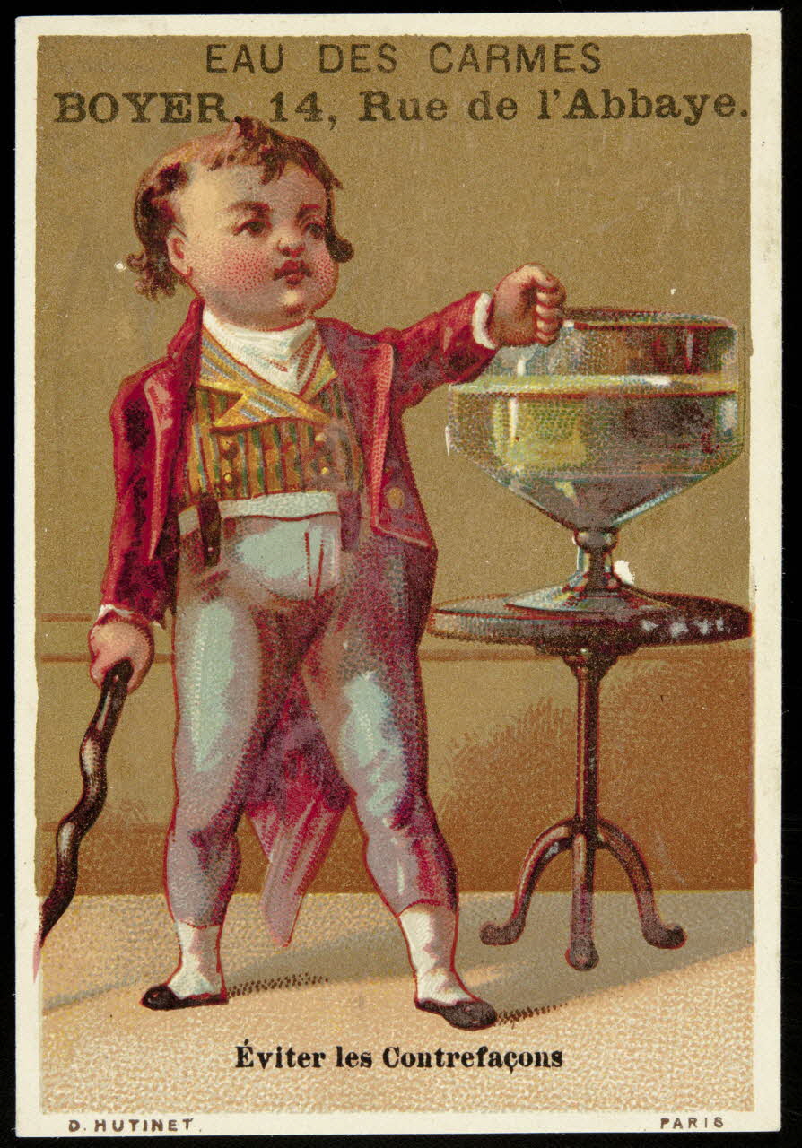 D. Hutinet carte réclame chromo Paris 1880-1890 1995.1.574.1 Photo