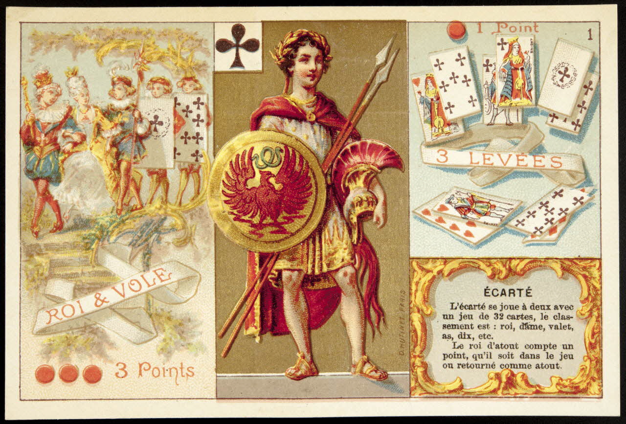 D. Hutinet carte réclame chromo Paris 1880 1995.1.576.2 Photo