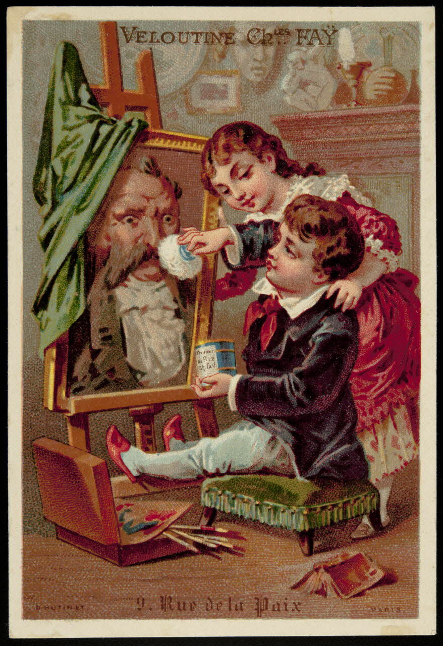 D. Hutinet carte réclame chromo Paris 1880-1890 1995.1.578.1 Photo