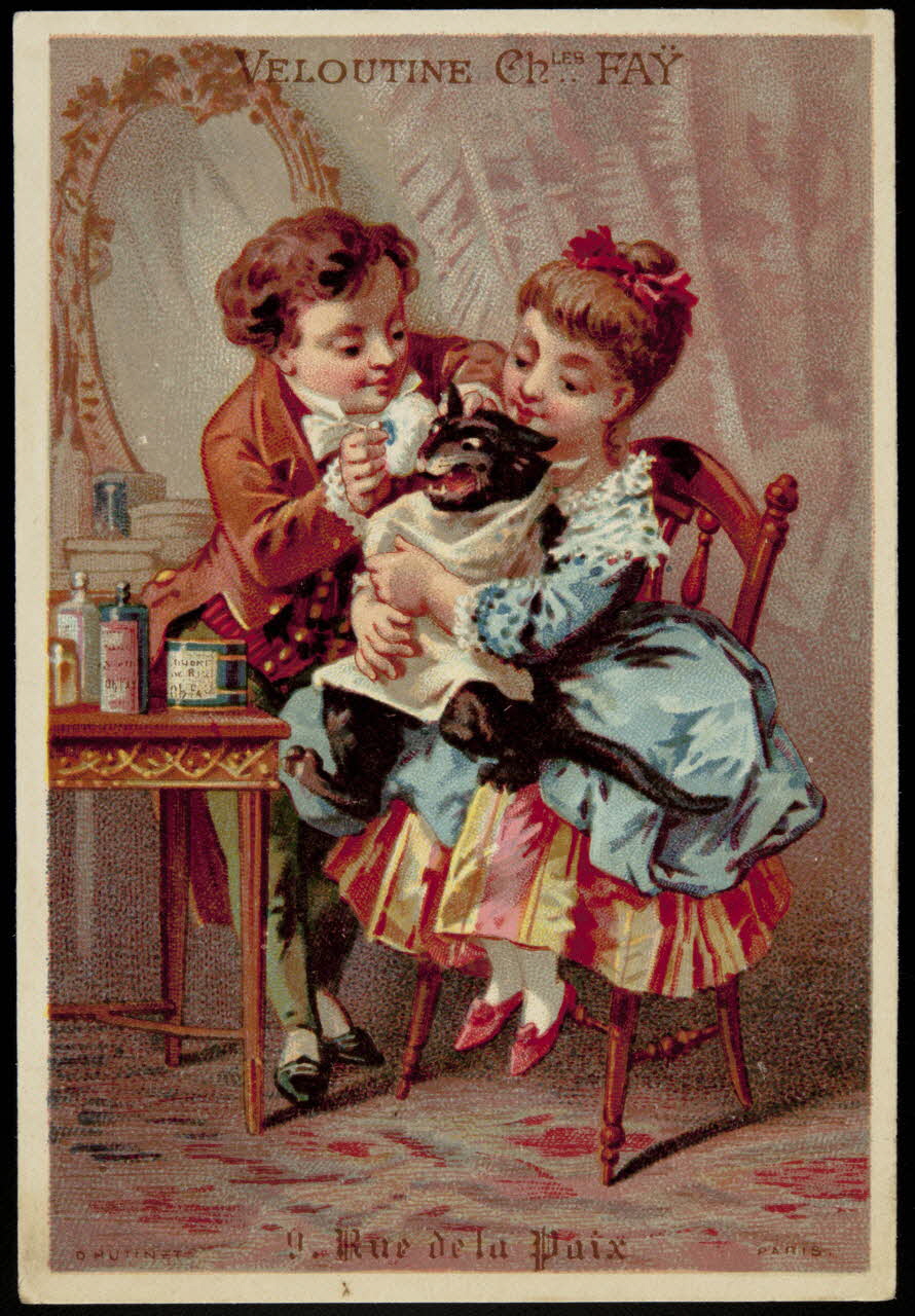 D. Hutinet carte réclame chromo Paris 1880-1890 1995.1.578.2 Photo