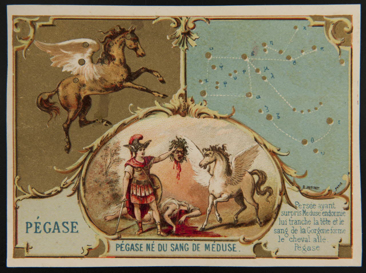 D. Hutinet carte réclame chromo Paris 1880-1920 1995.1.580.10 Photo