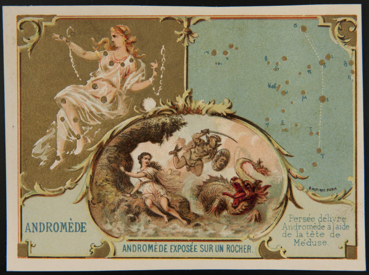 D. Hutinet carte réclame chromo Paris 1880-1920 1995.1.580.2 Photo