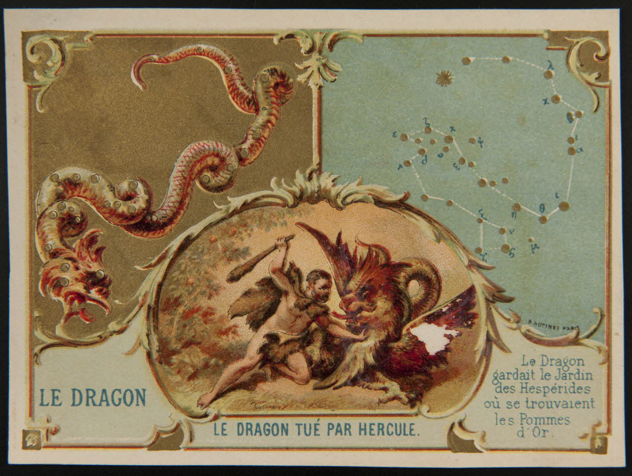 D. Hutinet carte réclame chromo Paris 1880-1920 1995.1.580.5 Photo