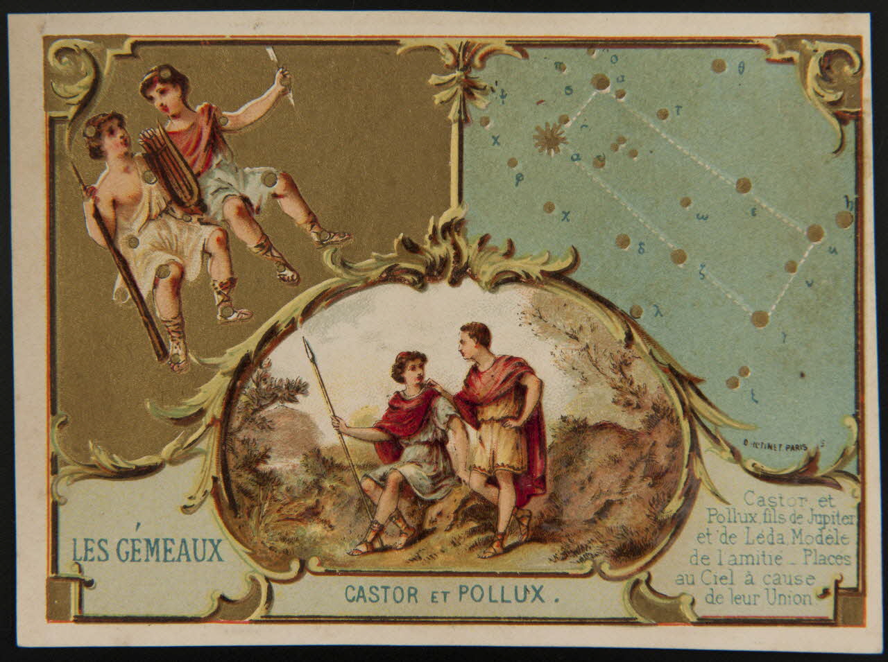 D. Hutinet carte réclame chromo Paris 1880-1920 1995.1.580.6 Photo