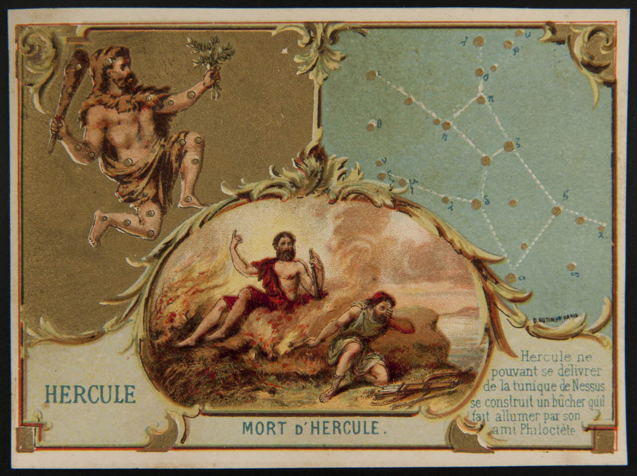 D. Hutinet carte réclame chromo Paris 1880-1920 1995.1.580.8 Photo