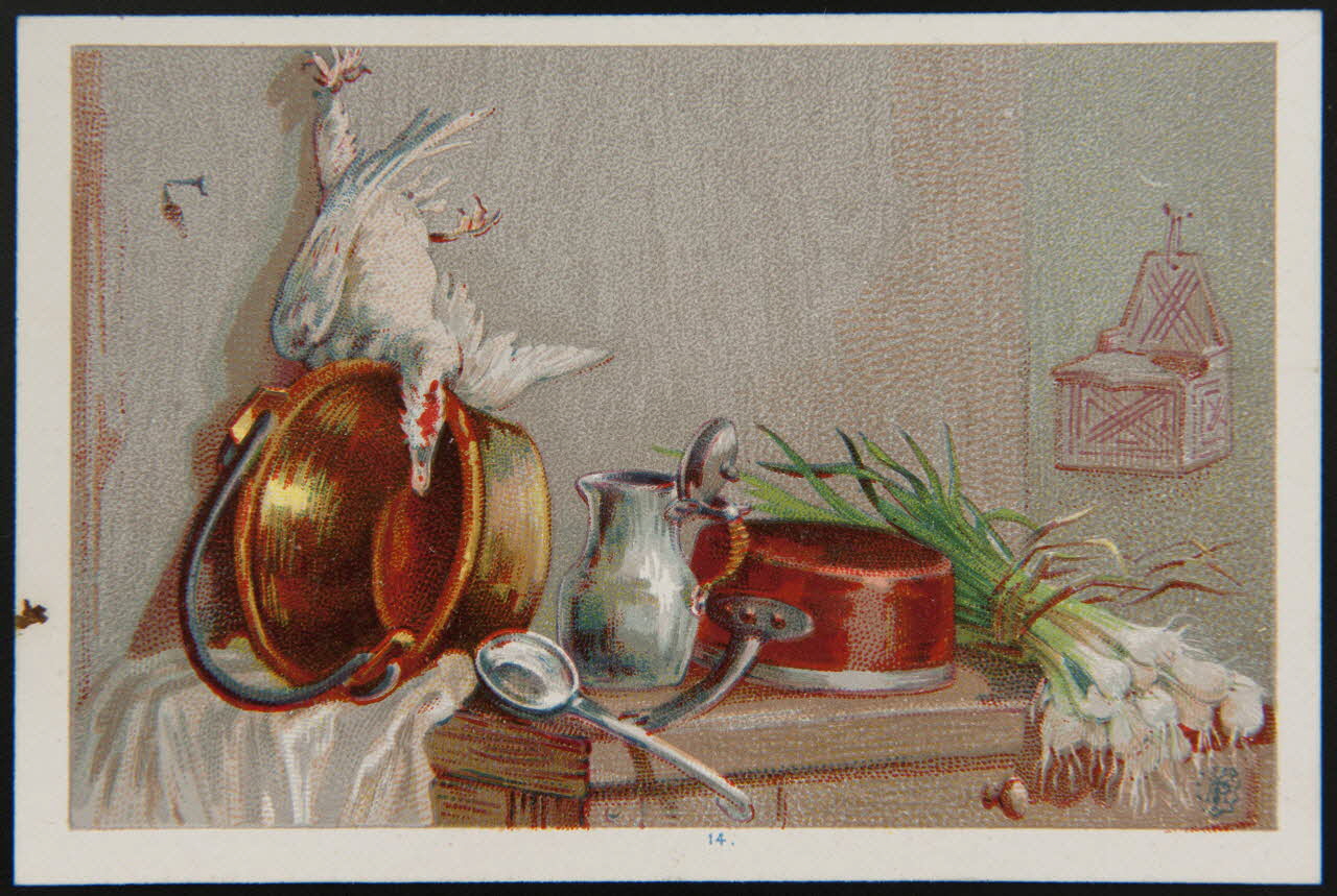 D. Hutinet carte réclame chromo Paris 1880-1920 1995.1.581.6 Photo